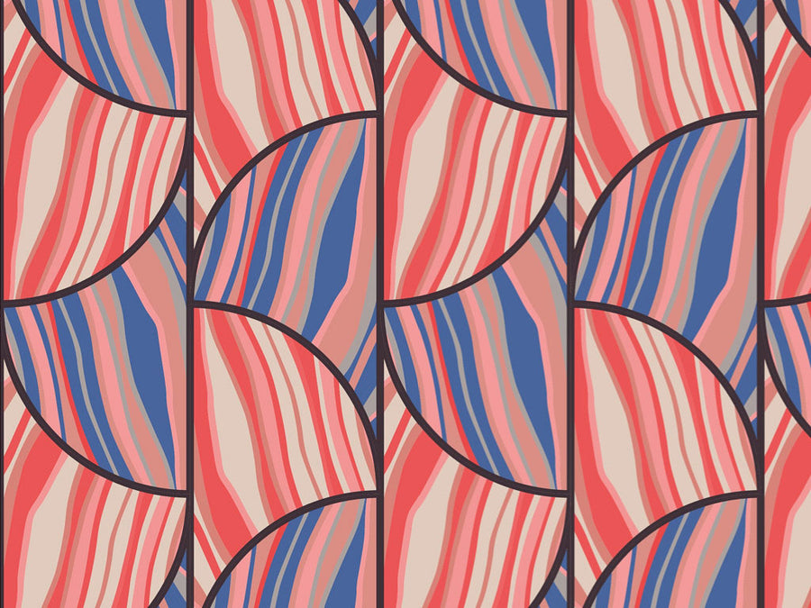 Give and Take Art Deco Vinyl Wrap Pattern~Rwraps Series 914 Digitally Printed Vinyl Wrap~0