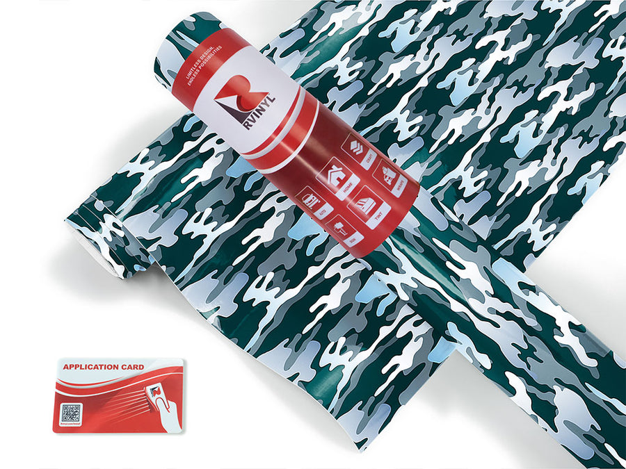 glacier flecktarn camouflage Craft Vinyl Roll