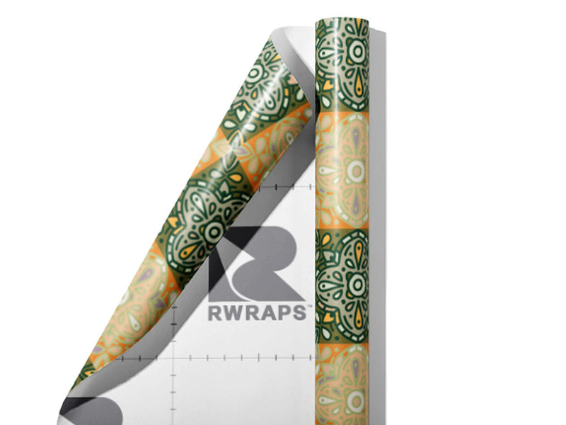 Gladiolus Tile Wrap Film Sheets~Rwraps Series 914 Gladiolus Tile Scrolled Sheet~4