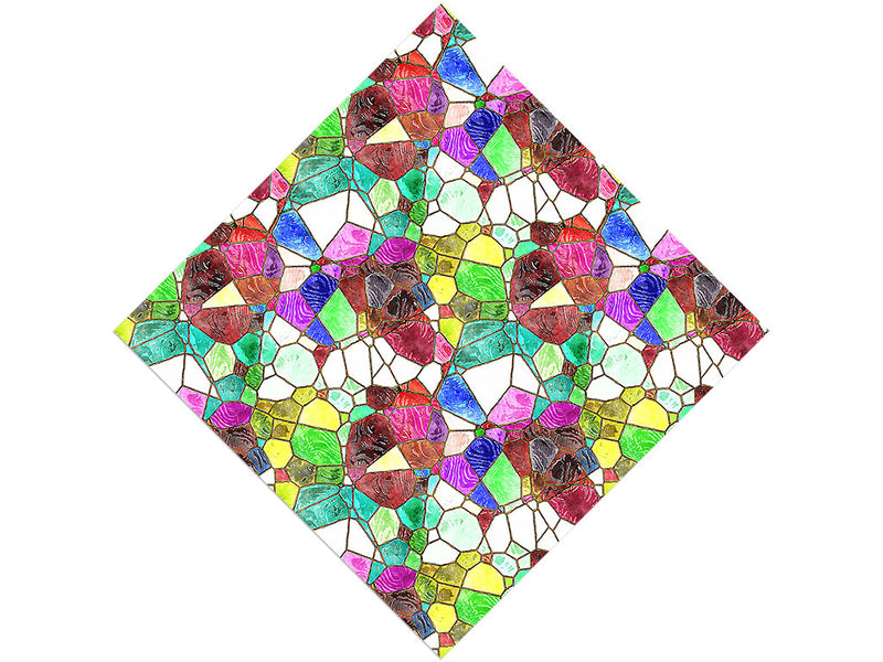 Glass Agglomeration Mosaic Vinyl Wrap Pattern