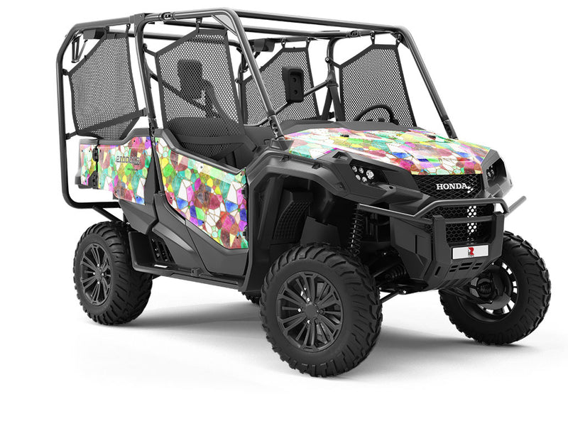 Glass Agglomeration Mosaic Utility Vehicle Vinyl Wrap