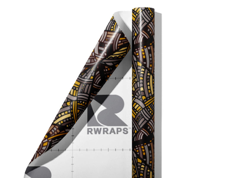 Glass Pomp Art Deco Wrap Film Sheets~Rwraps Series 914 Glass Pomp Art Deco Scrolled Sheet~3