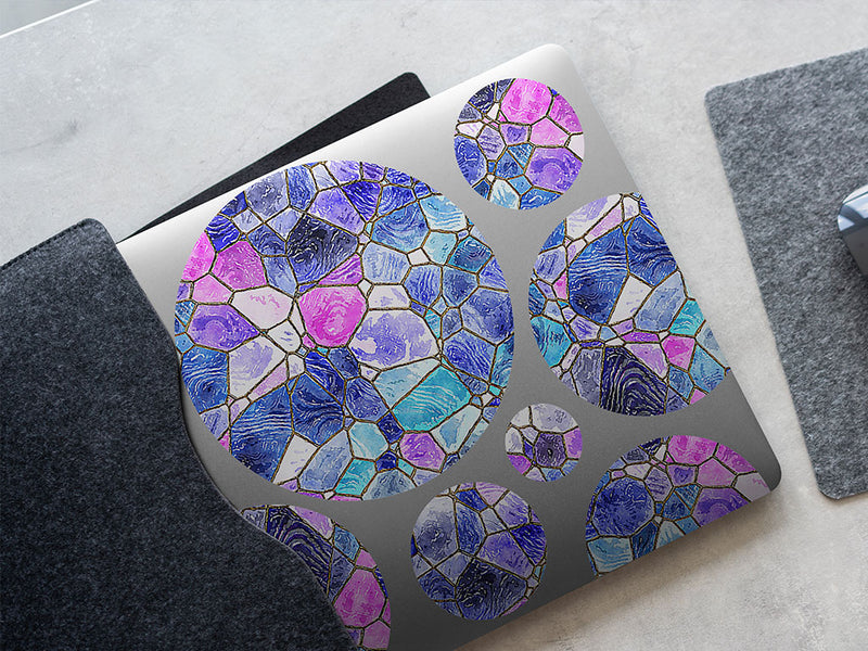 glass riverbed mosaic DIY Laptop Stickers