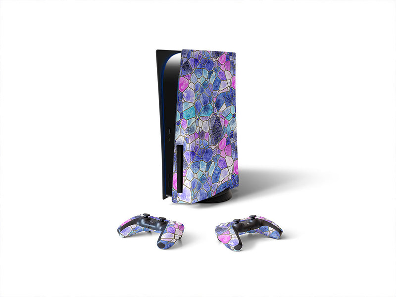 glass riverbed mosaic Sony PS5 DIY Skin