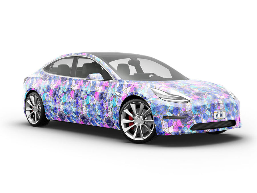 Glass Riverbed Mosaic Vehicle Vinyl Wrap