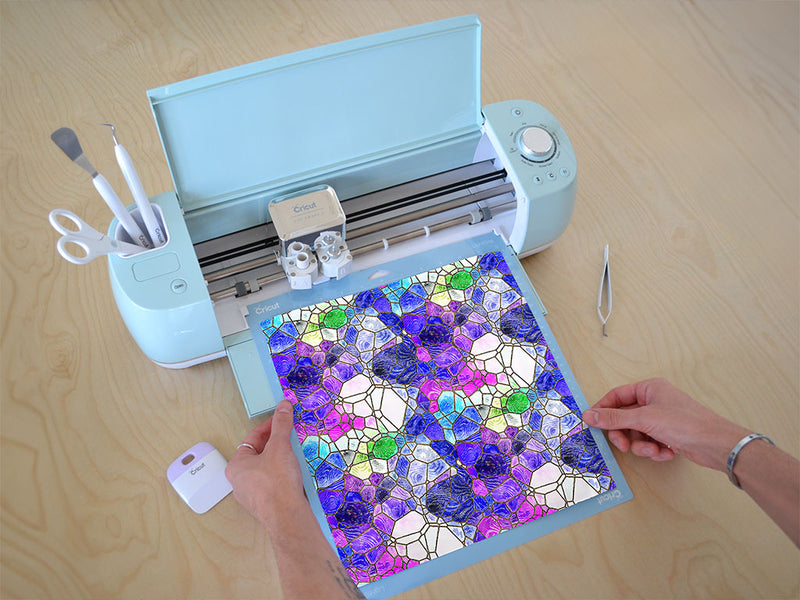 glass shoreline mosaic Cricut Compatible Vinyl