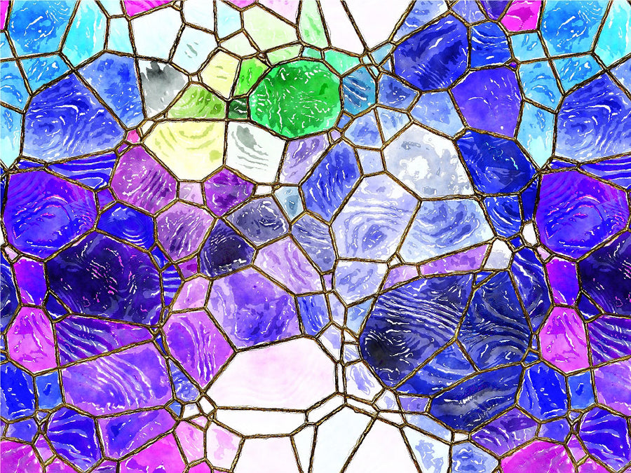 Glass Shoreline Mosaic Vinyl Wrap Pattern~Rwraps Series 914 Digitally Printed Vinyl Wrap~0