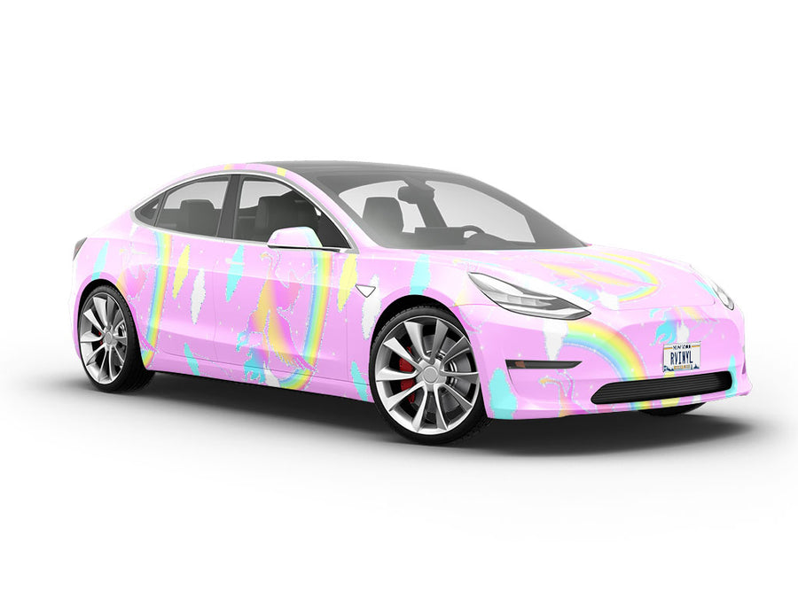 Glittery Freedom Fantasy Vehicle Vinyl Wrap