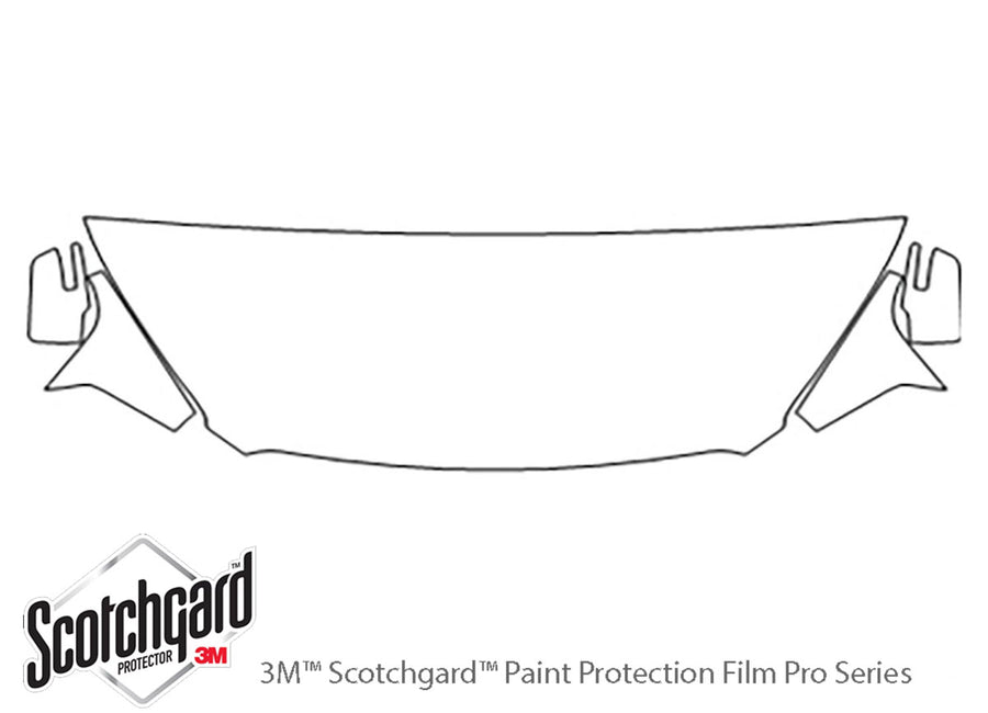 acadia 3M Clear Bra Hood Precut PPF Diagram