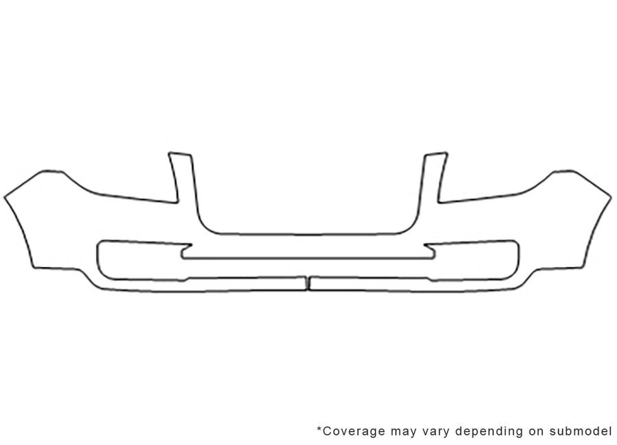 acadia Avery Dennison Clear Bra Bumper Precut PPF Diagram