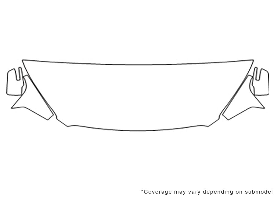 acadia Avery Dennison Clear Bra Hood Precut PPF Diagram