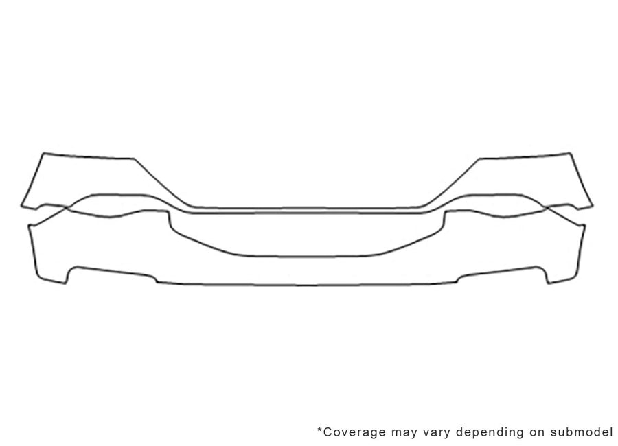 acadia 3M Clear Bra Bumper Precut PPF Diagram