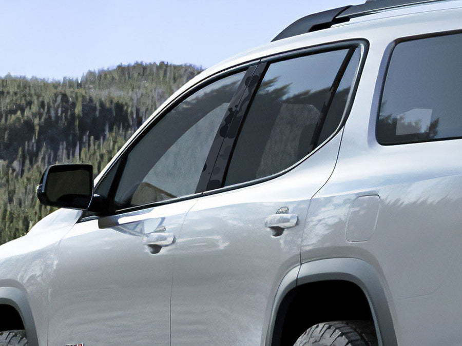 gmc acadia 2017-2023 Camo Pillar Cover Diagram