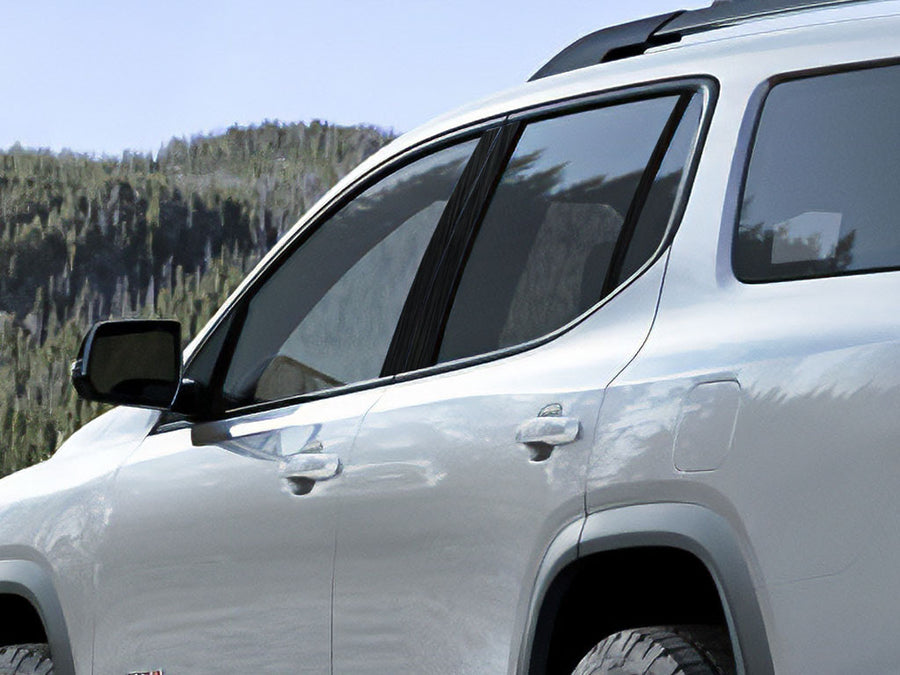gmc acadia 2017-2023 Brushed Aluminum Black Pillar Cover Diagram