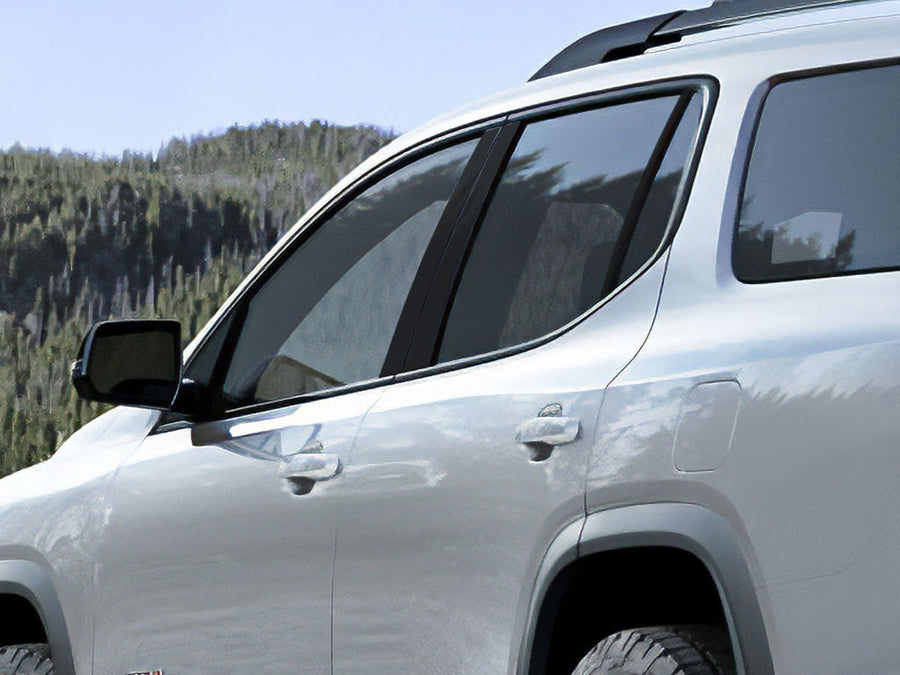 gmc acadia 2017-2023 Gloss Black Pillar Cover Diagram