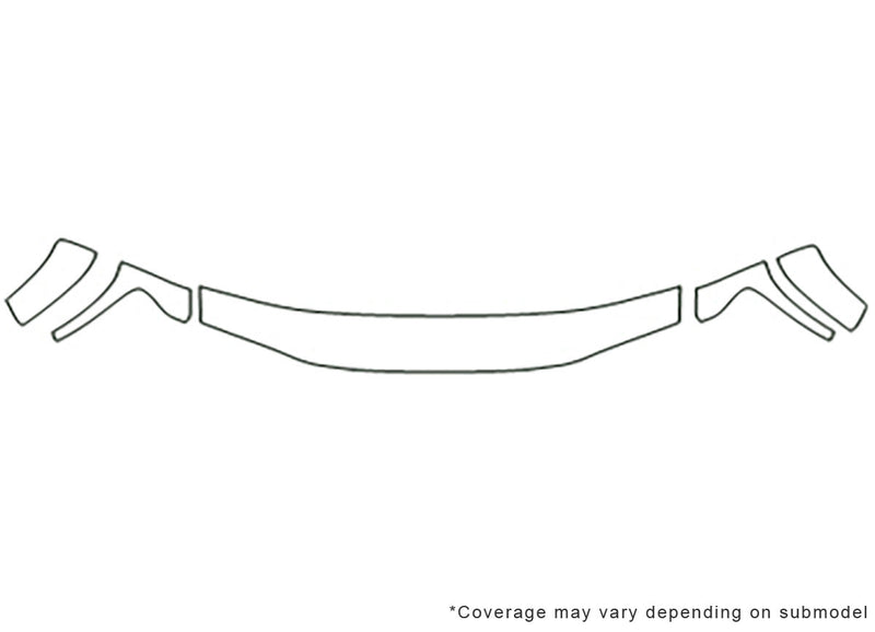 canyon Avery Dennison Clear Bra Hood Precut PPF Diagram