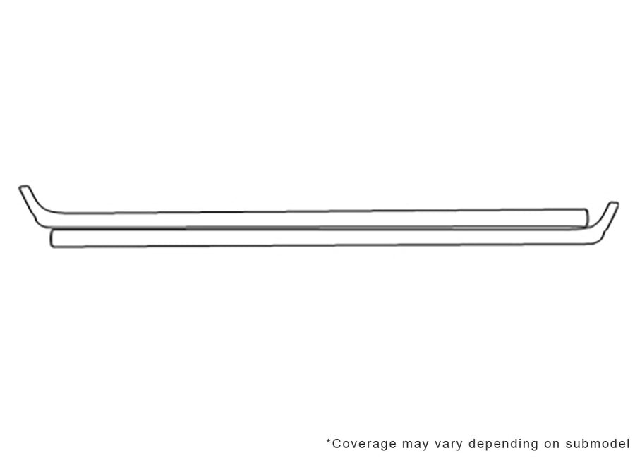 canyon 3M Clear Bra Door Cup Precut PPF Diagram