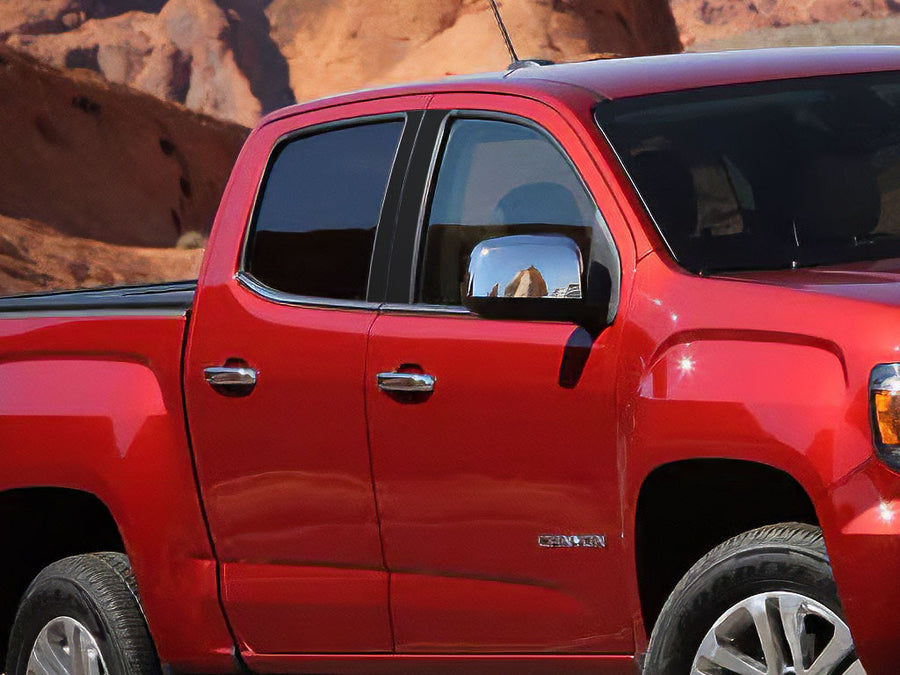 gmc canyon 2015-2023 (extended / crew cab) Matte Black Pillar Cover Diagram