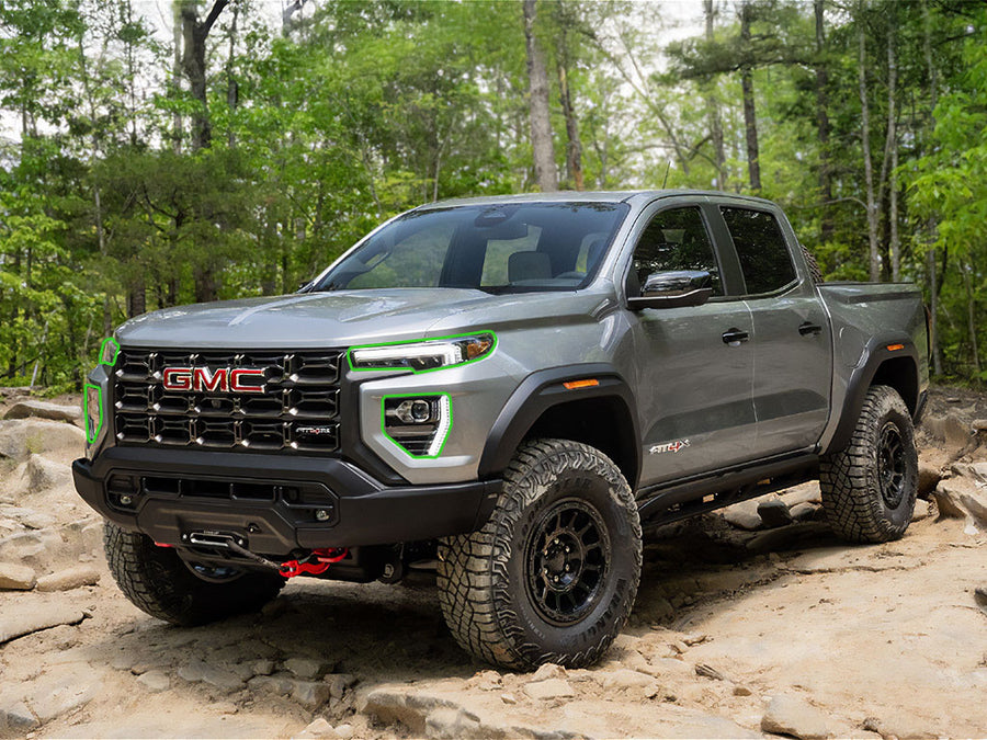 gmc canyon 2023-2024 Headlight Protection Installation Location