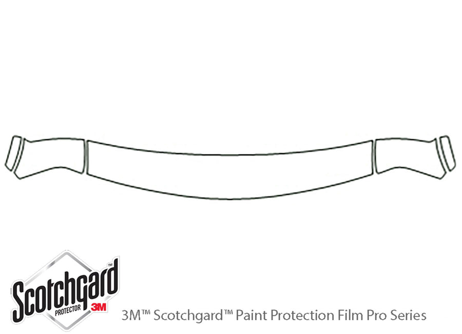 jimmy 3M Clear Bra Hood Precut PPF Diagram