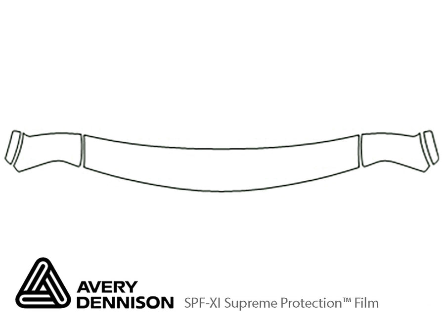 jimmy Avery Dennison Clear Bra Hood Precut PPF Diagram