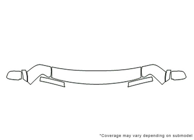 safari Avery Dennison Clear Bra Hood Precut PPF Diagram