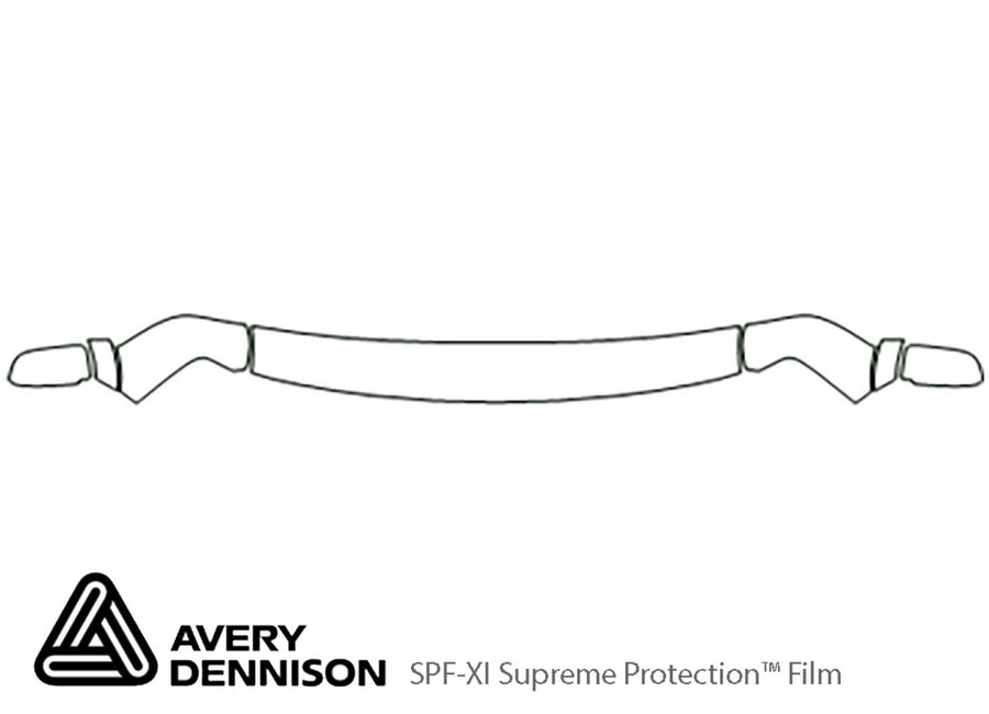safari Avery Dennison Clear Bra Hood Precut PPF Diagram