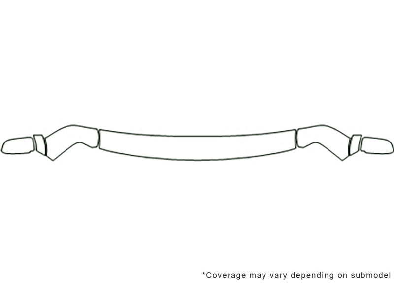 safari 3M Clear Bra Hood Precut PPF Diagram