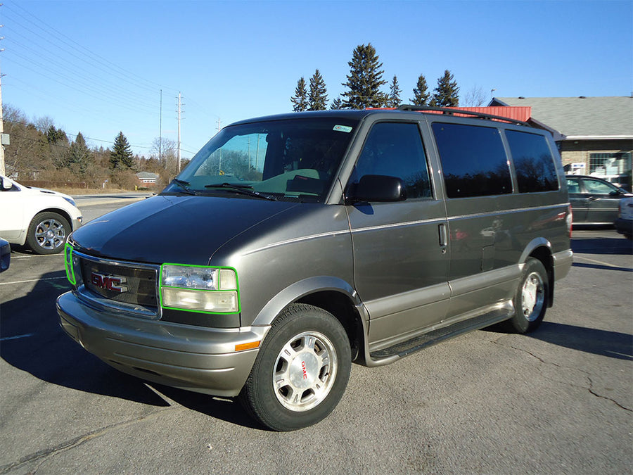 gmc safari 2003-2005 Headlight Protection Installation Location