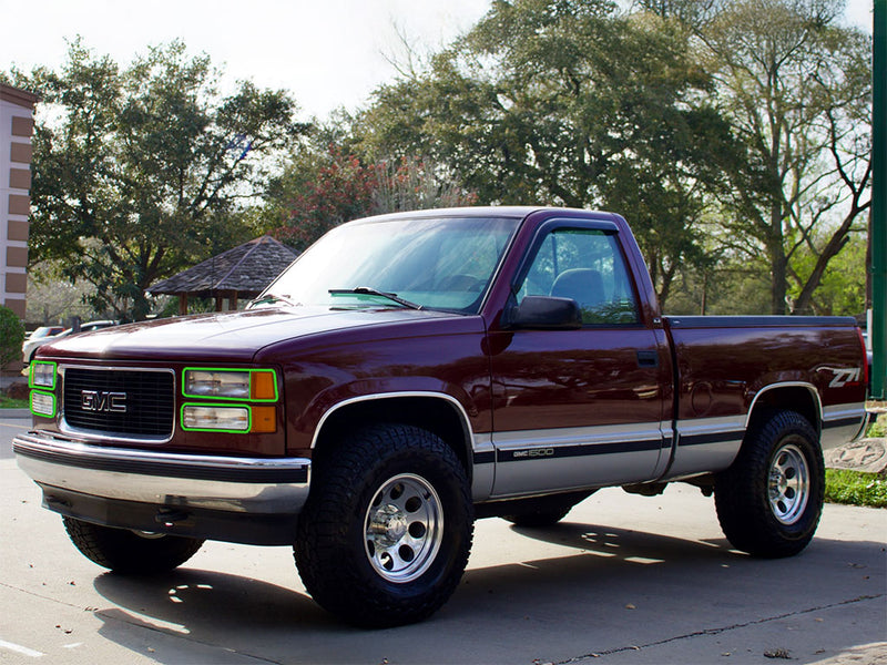 gmc sierra 1992-1998 Headlight Protection Installation Location