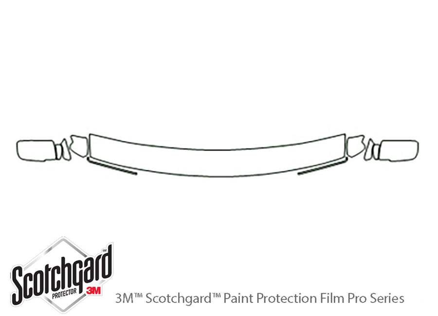 sierra 3M Clear Bra Hood Precut PPF Diagram