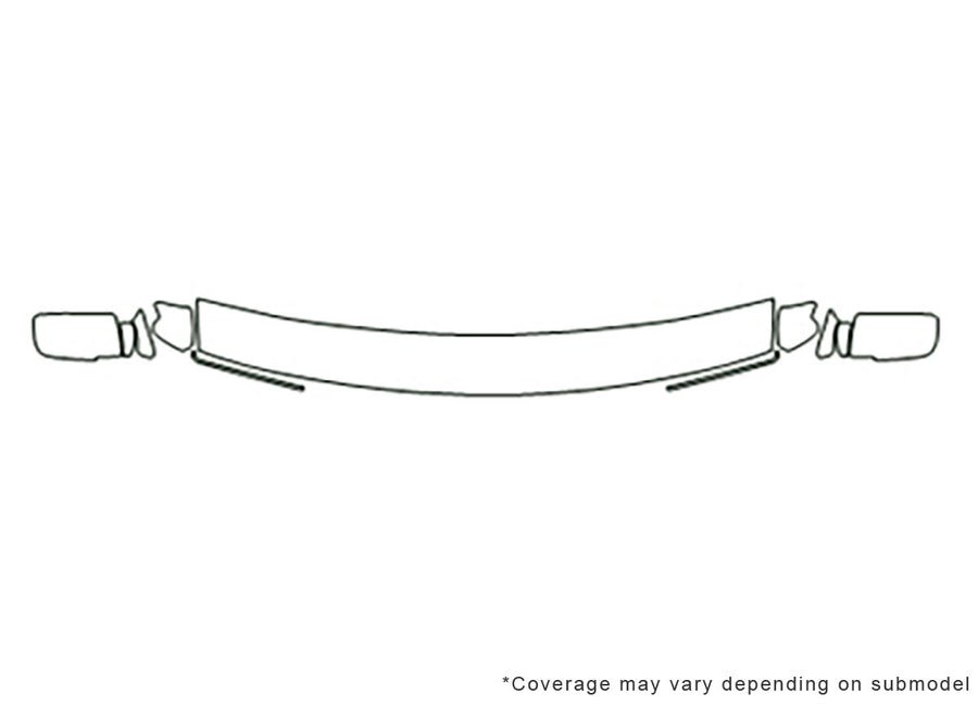sierra 3M Clear Bra Hood Precut PPF Diagram
