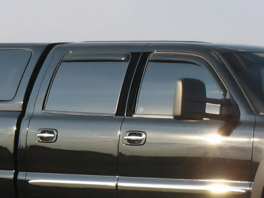gmc sierra 2000-2006 (extended cab) Brushed Aluminum Black Pillar Cover Diagram
