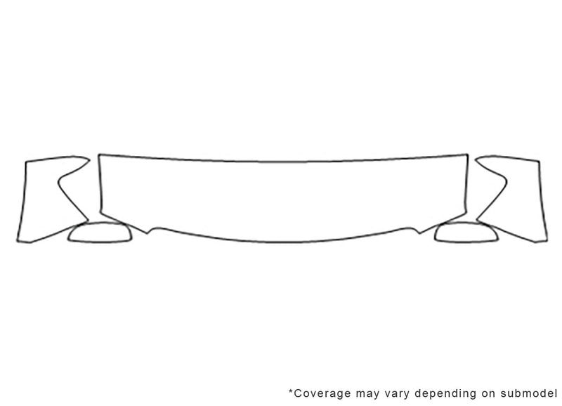 sierra 3M Clear Bra Hood Precut PPF Diagram