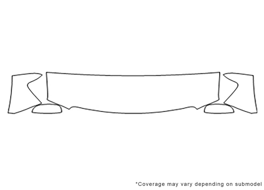 sierra 3M Clear Bra Hood Precut PPF Diagram
