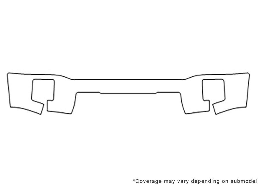 sierra Avery Dennison Clear Bra Bumper Precut PPF Diagram