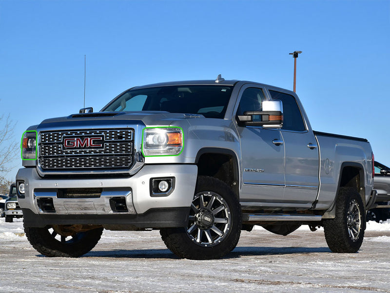 gmc sierra 2015-2019 (2500 / 3500) Headlight Protection Installation Location