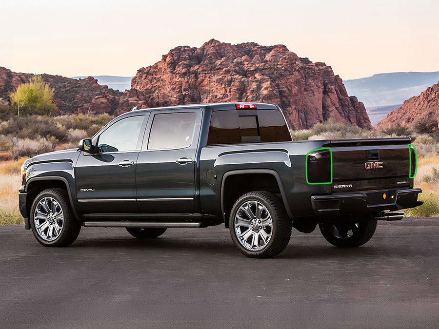 sierra Tail Light Tint Installation Points