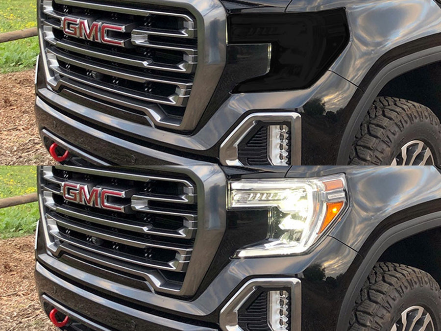 gmc sierra 2019-2021 (1500) Headlight Tint Appearance
