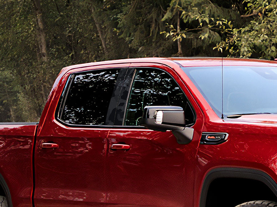 gmc sierra 2019-2024 (1500 crew / extended cab) Camo Pillar Cover Diagram