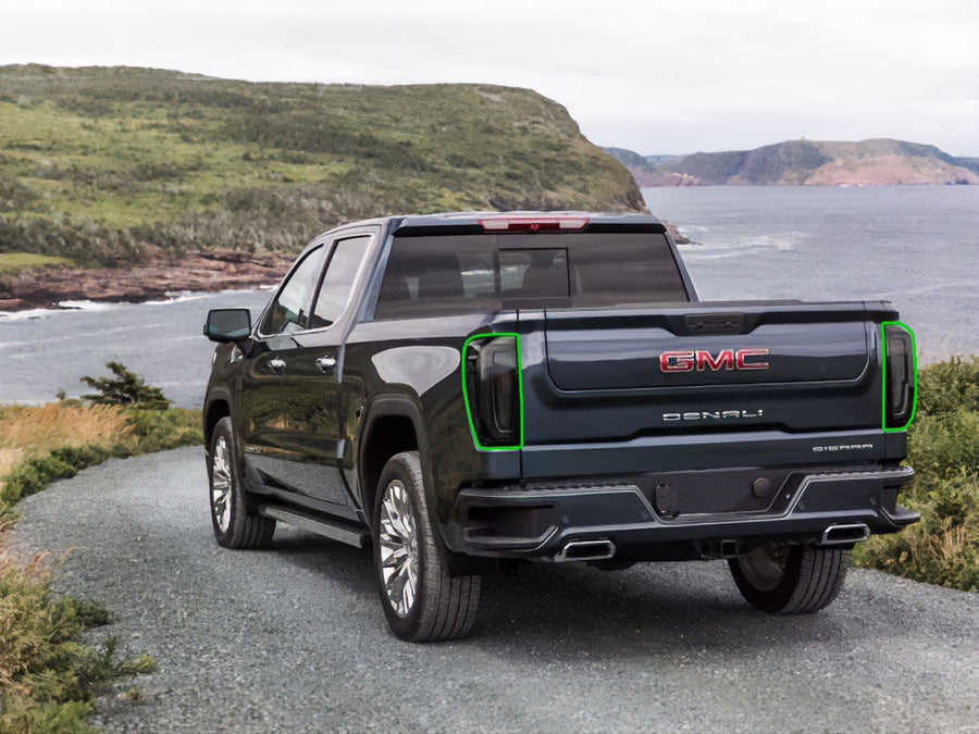 sierra Tail Light Tint Installation Points