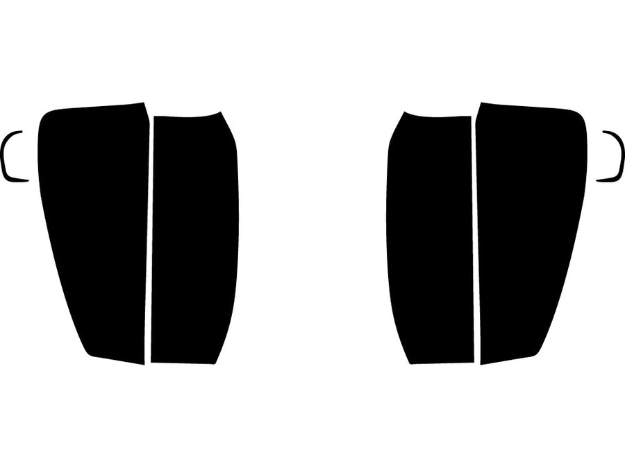 sierra (2500 / 3500 led) Precut Tail Light Tint Diagram