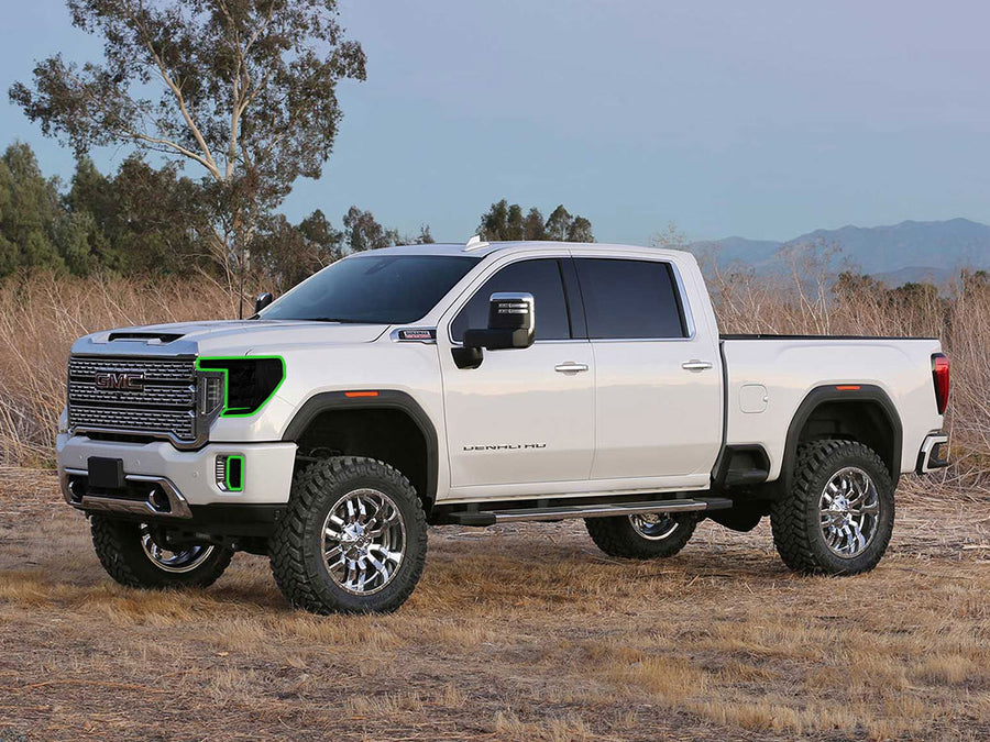 gmc sierra 2020-2023 (2500 3500) Headlight Tint Location