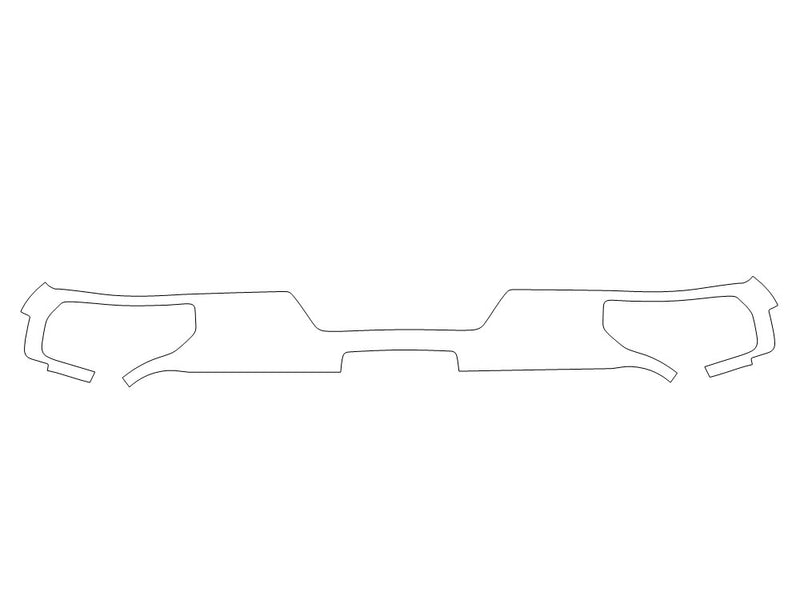 sierra 3M Clear Bra Door Cup Precut PPF Diagram