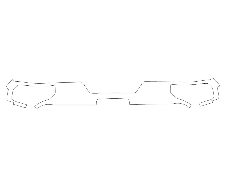 sierra 3M Clear Bra Door Cup Precut PPF Diagram
