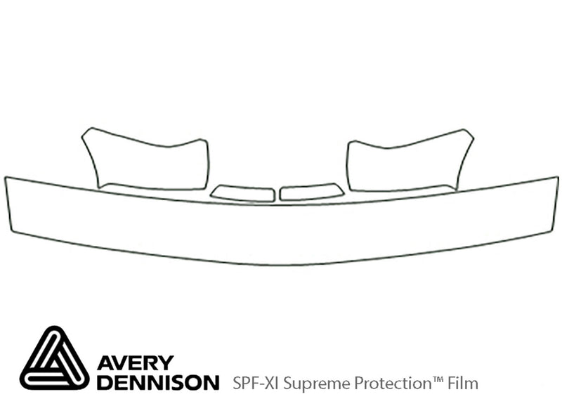 sonoma Avery Dennison Clear Bra Hood Precut PPF Diagram