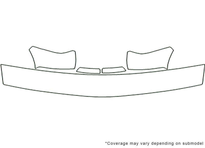 sonoma 3M Clear Bra Hood Precut PPF Diagram