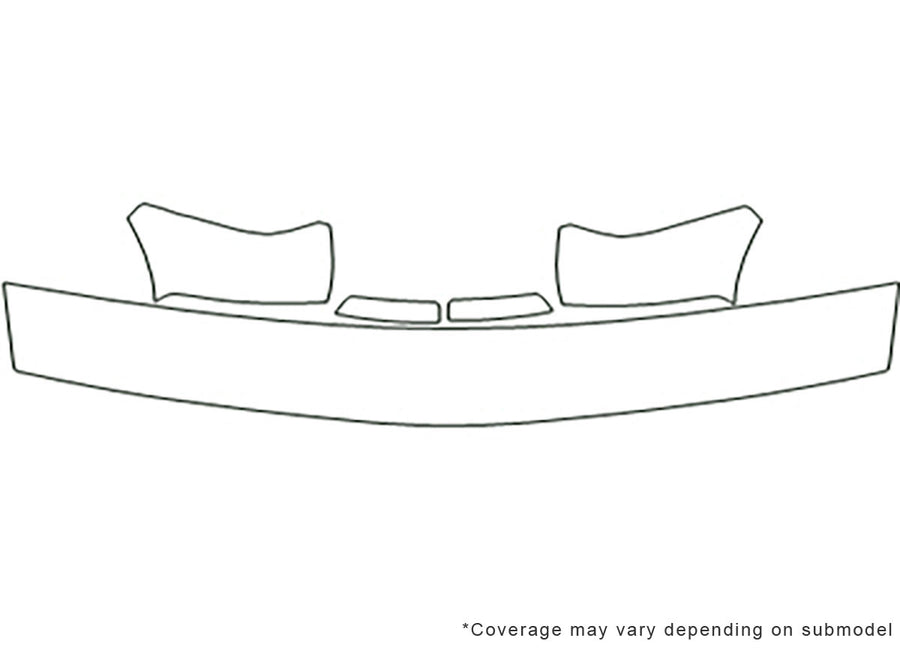 sonoma 3M Clear Bra Hood Precut PPF Diagram