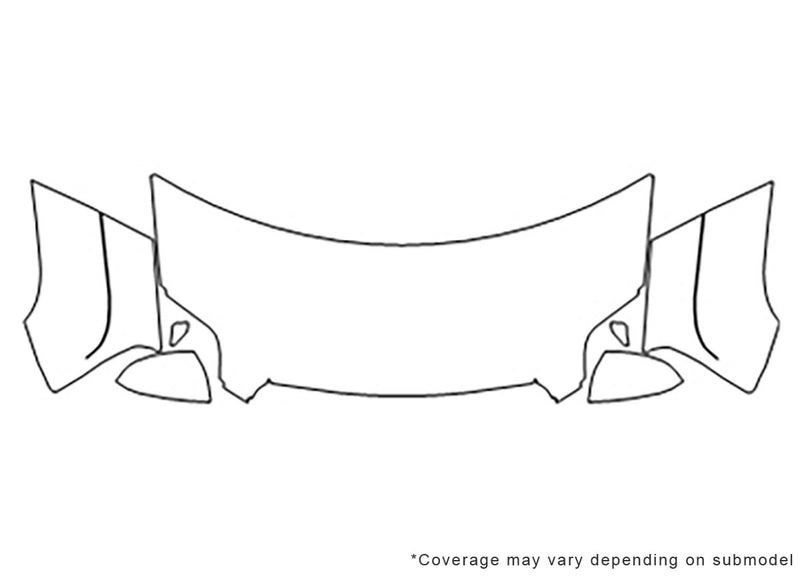terrain 3M Clear Bra Hood Precut PPF Diagram