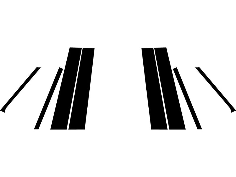 gmc terrain 2018-2023 Carbon Fiber Pillar Trim Diagram